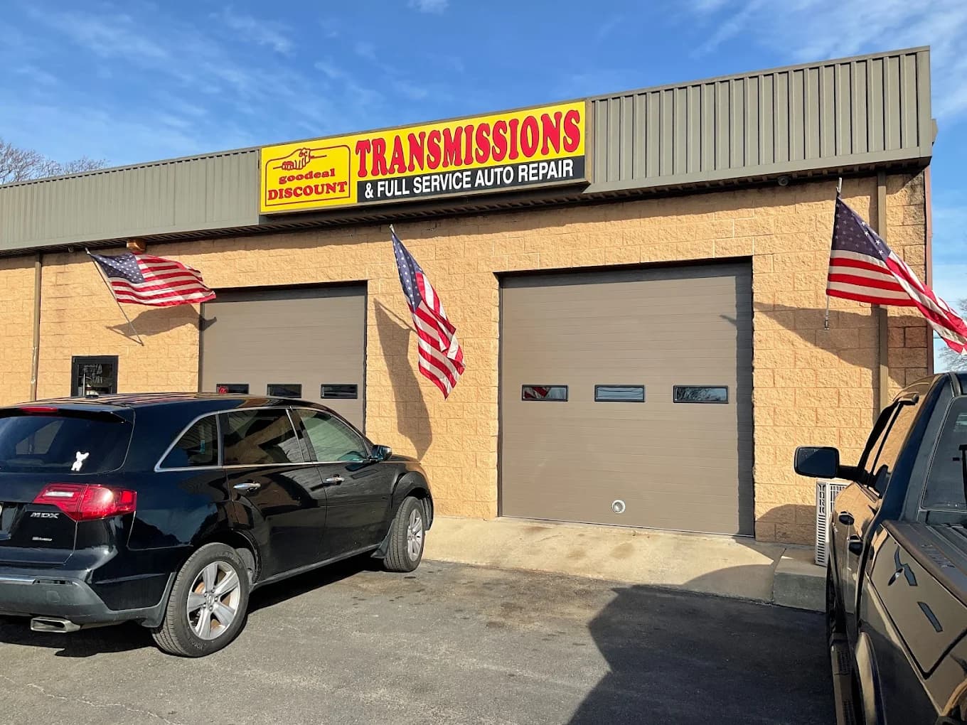 Goodeal Discount Transmissions shop exterior on White Horse Pike in Hammonton, NJ